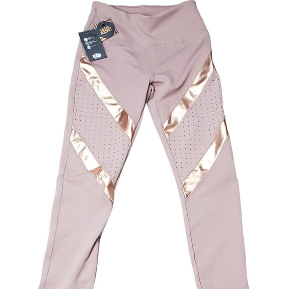 NWT BSP Gold & Blush Leggings - Picture 3 of 6